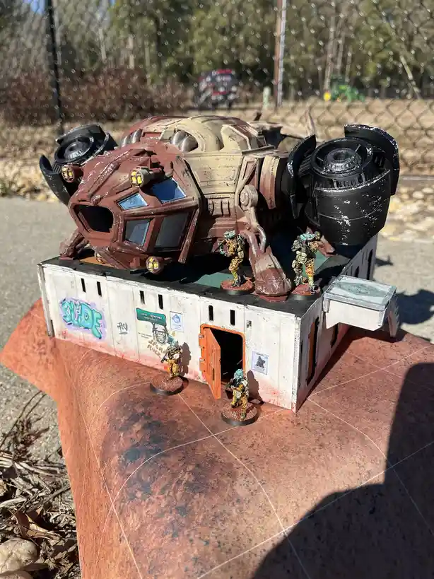 A beautifully painted drop ship ready for action