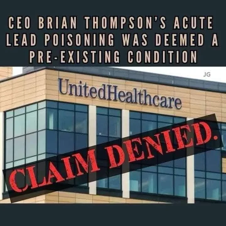 The image shows the exterior of a UnitedHealthcare building with large glass windows and beige brickwork. Overlaid text at…