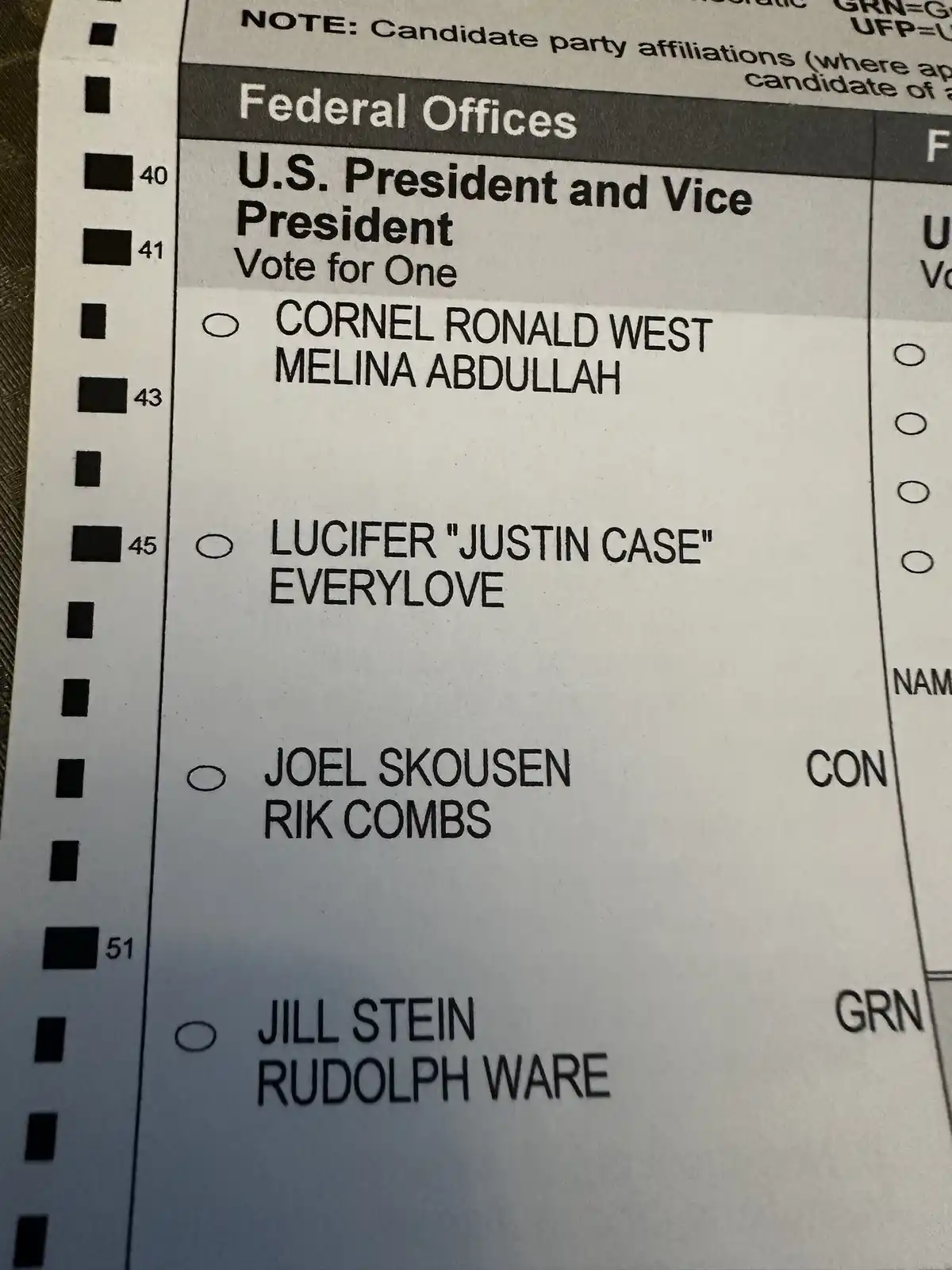 Looks like even Lucifer is running in Utah and he won’t be voting Republican!