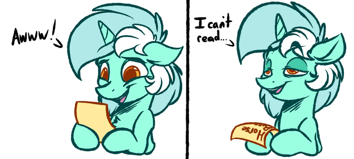 When someone sends a lengthy DM explaining why I should stop posting cartoon horses.