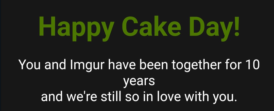 Celebrating My 10th Cake Day!