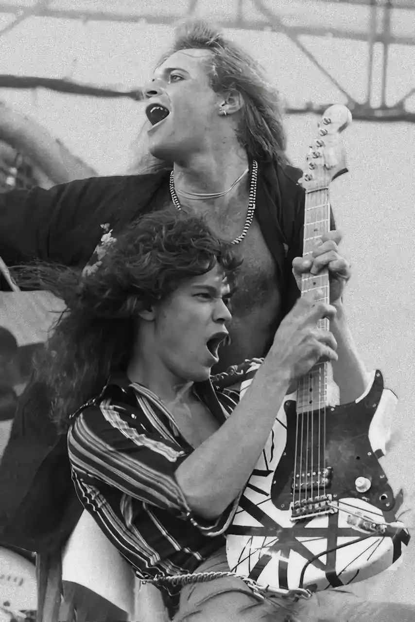 David Lee Roth and Edward Van Halen: A Legendary Duo in 1978