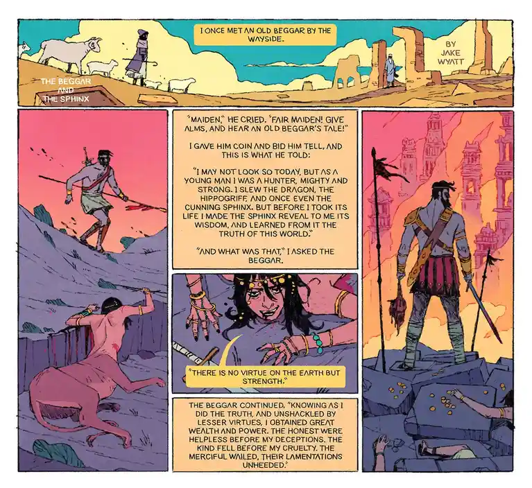 The Encounter Between The Beggar and The Sphinx