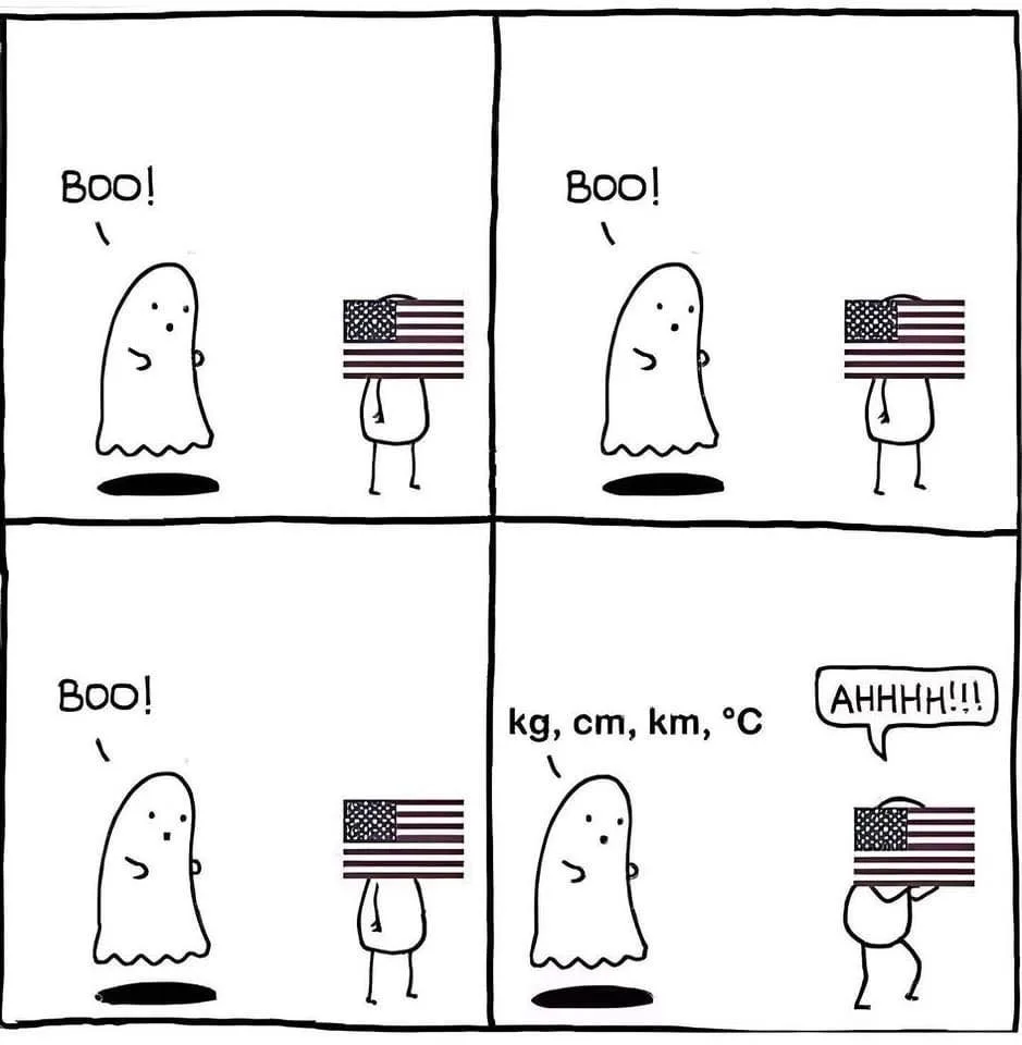 A four-panel comic strip shows a ghost repeatedly saying 'BOO!' while facing a stick figure whose head is covered by an…