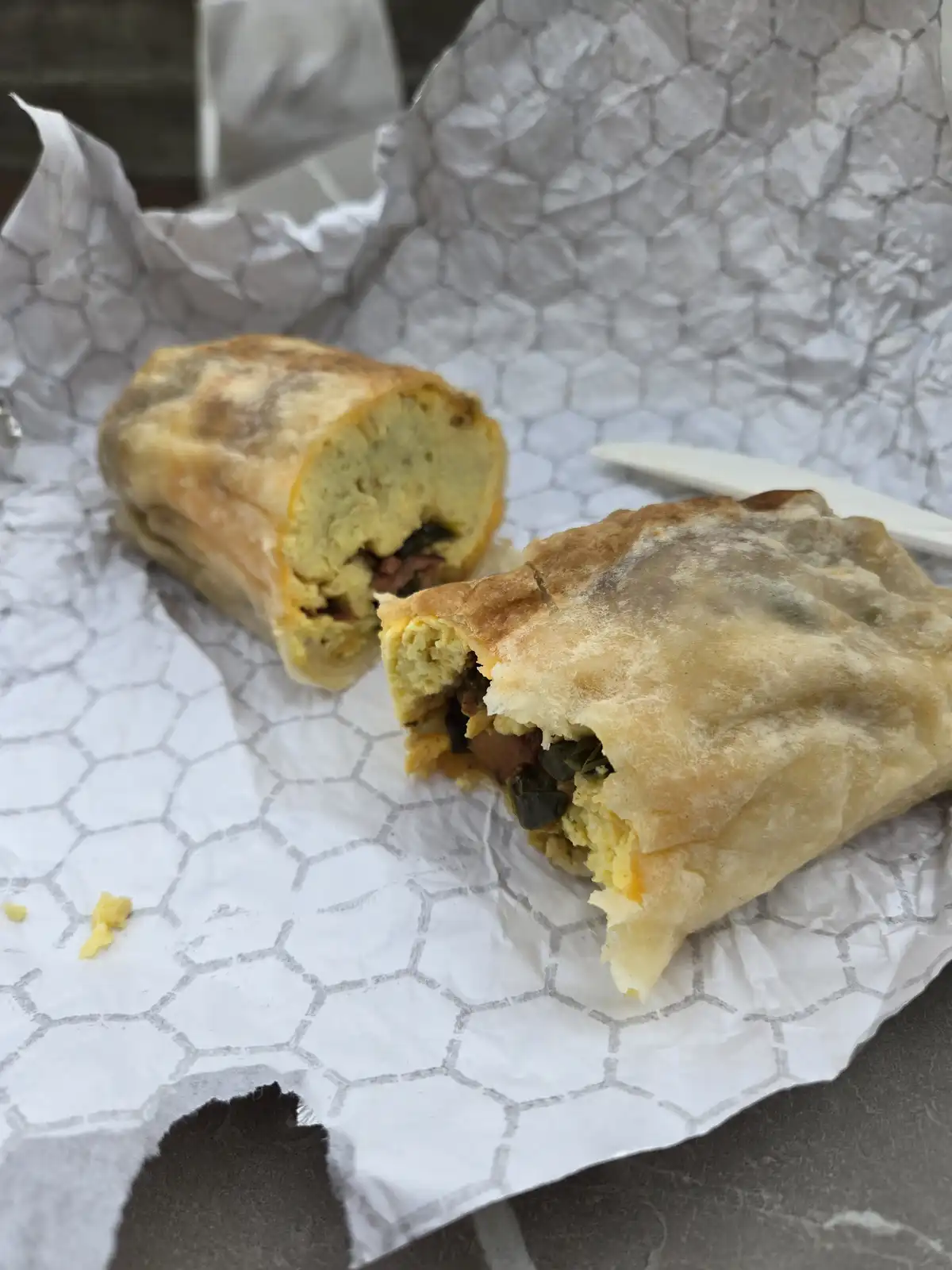 Indulge in a Delicious Bacon Breakfast Burrito from Helms Bakery in Culver City