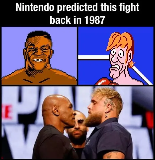 The image is a two-panel meme. The top panel shows pixelated video game characters: a black man with a wide grin on the left…