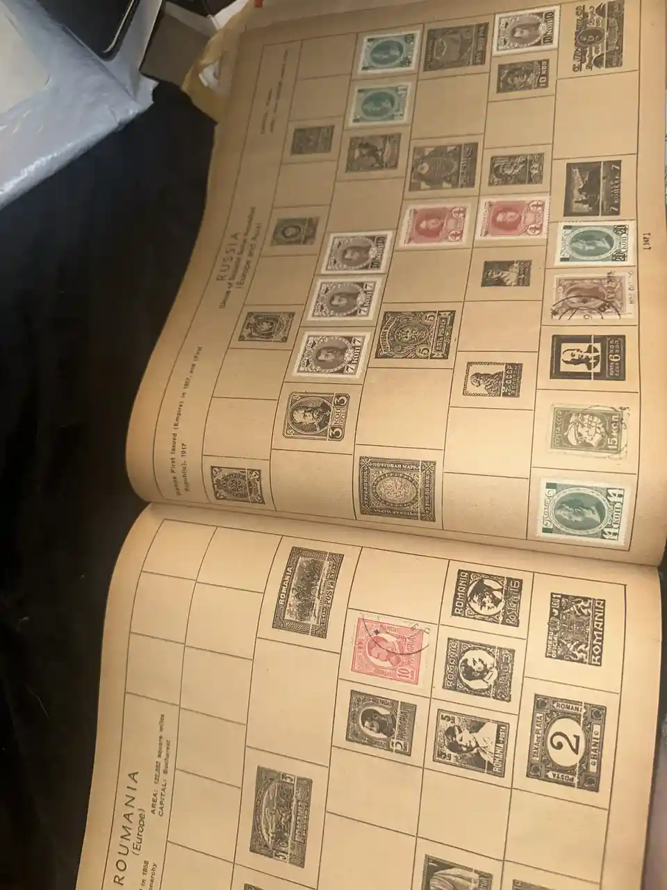 A nostalgic journey through an ancient stamp collection