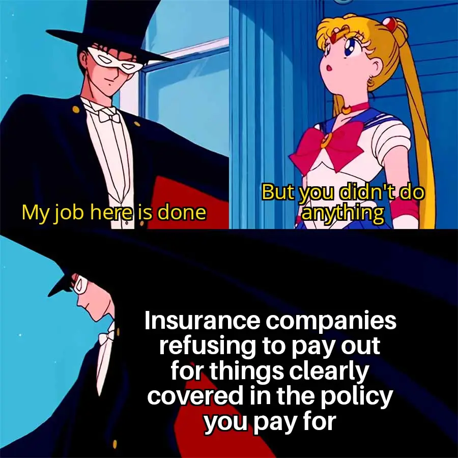 The image is a two-panel meme featuring characters from the anime 'Sailor Moon'. In the top panel, a masked man in a tuxedo…