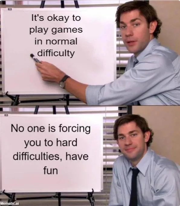 A two-panel meme featuring a man in a light blue shirt and tie writing on a whiteboard. In the top panel, he writes 'It's…