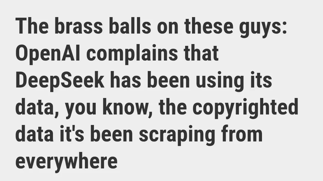The image is a plain light gray background with large, bold, black sans-serif text. The text reads: 'The brass balls on…