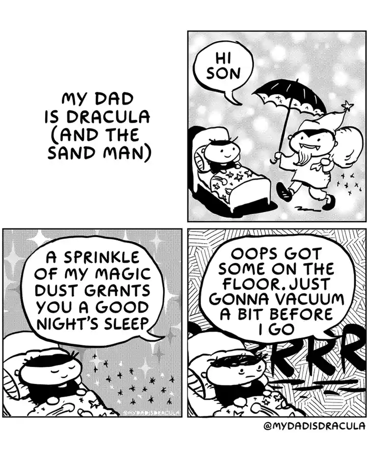 My Dad: The Real-Life Dracula (and the Sand Man)