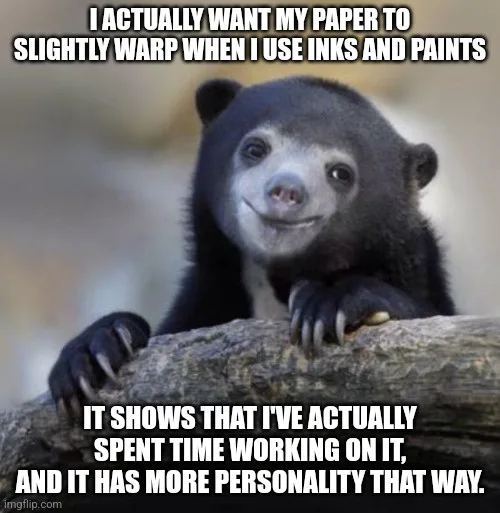 A black-furred baby sloth with a smug, self-satisfied expression is leaning on a tree branch. The image has white text…