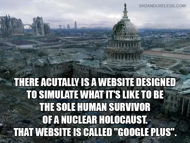 The image shows a desolate, post-apocalyptic cityscape with the U.S. Capitol building heavily damaged and surrounded by…