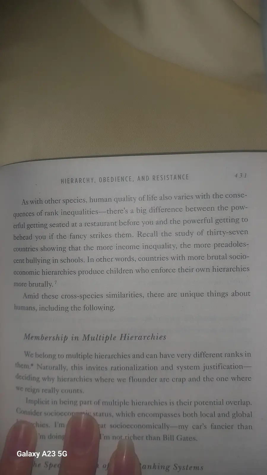 Today's Insight from Sapolsky's 'Behave' - A Thought-Provoking Excerpt