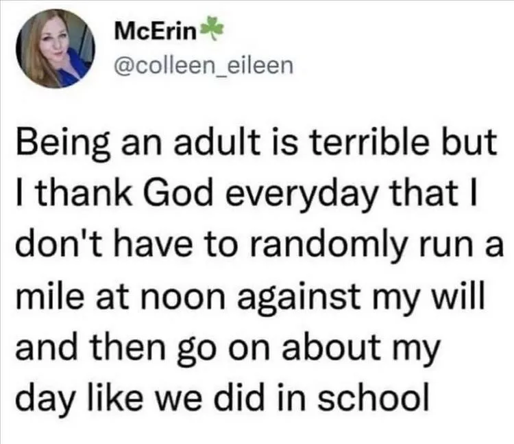 A screenshot of a tweet from user McErin (@colleen_eileen) showing a profile picture of a woman with blonde hair. The tweet…