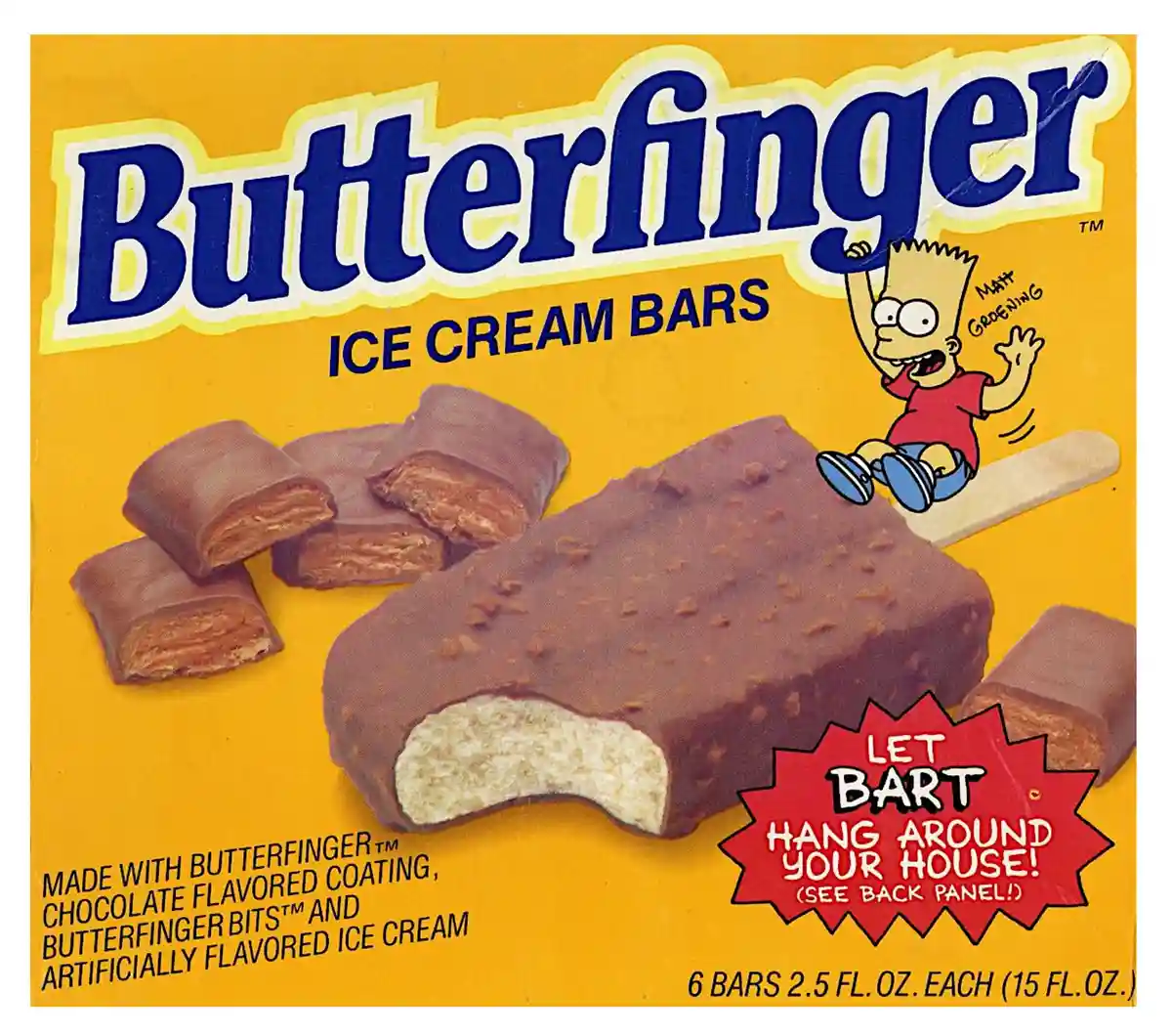 Indulge in Butterfinger Ice Cream Bars, Launched in 1992