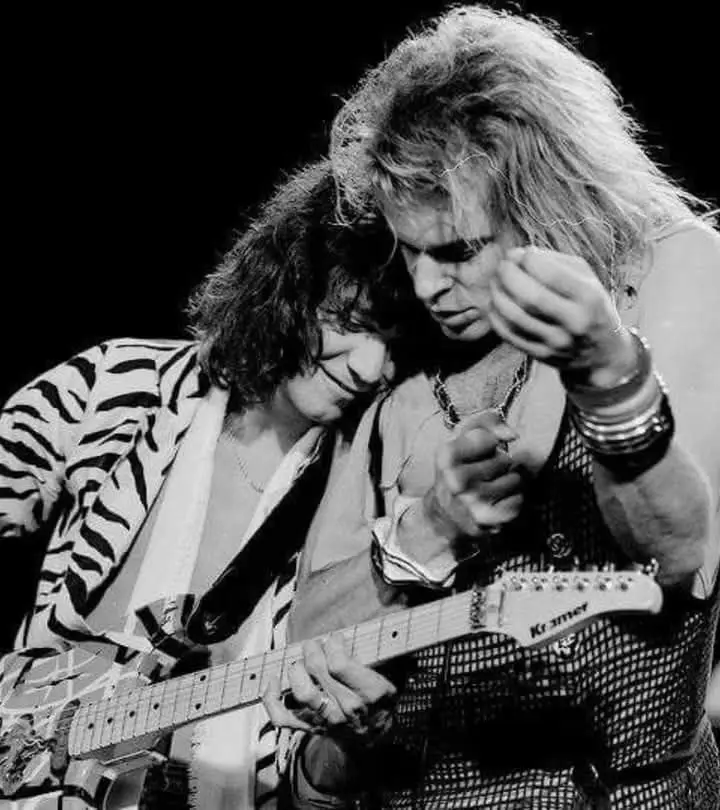 Throwback to Edward Van Halen & David Lee Roth rocking out in 1984