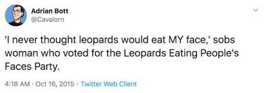 A screenshot of a tweet from Adrian Bott (@Cavalorn) dated October 16, 2015, showing a profile picture of a man and the…