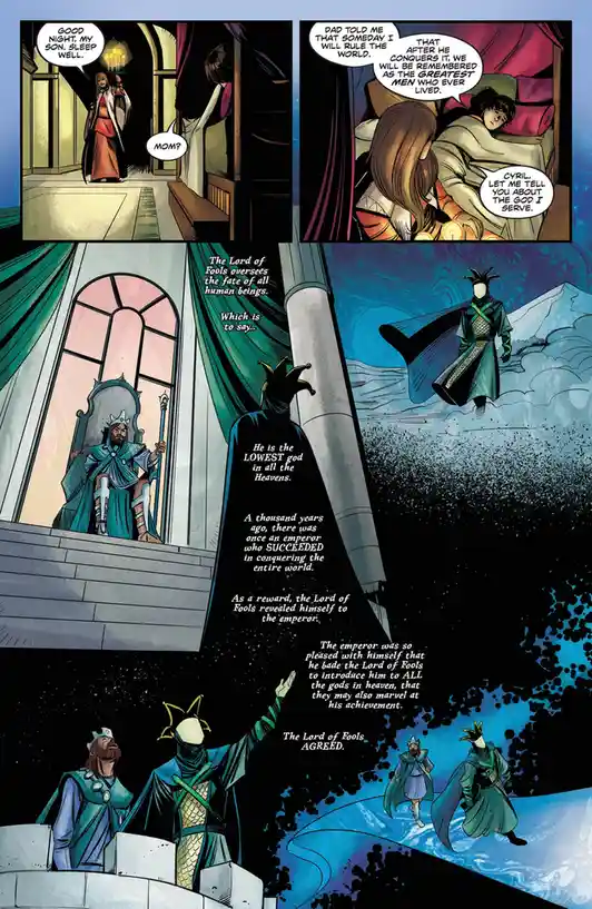 The Emperor Confronts Tymor the Creator in Red Sonja: Lord of Fools