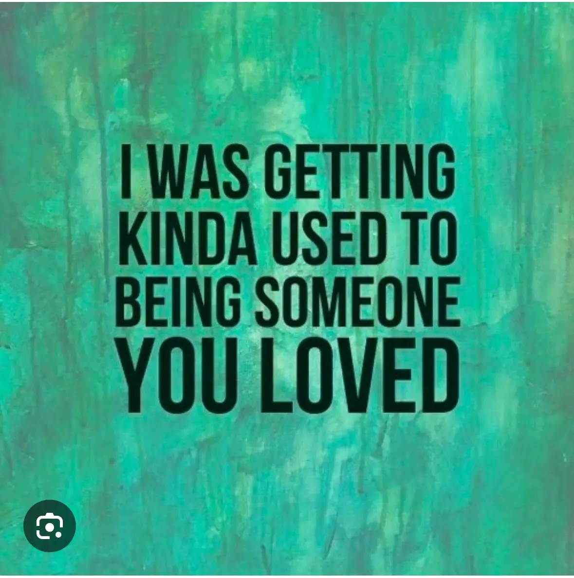 The image features bold black text centered on a textured teal-green background resembling painted wood or canvas. The text…