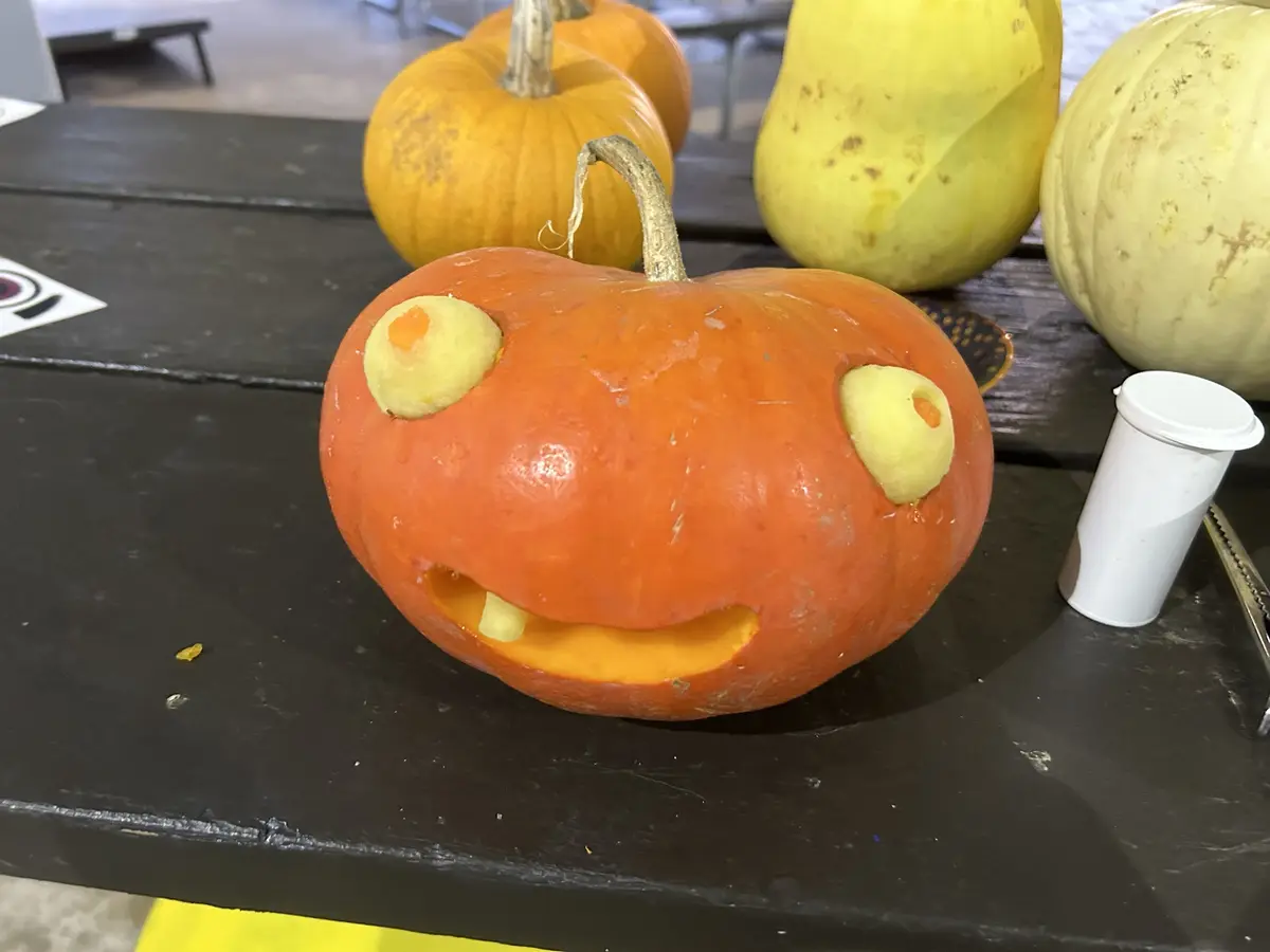 Adorable Axolotl Pumpkin Creation