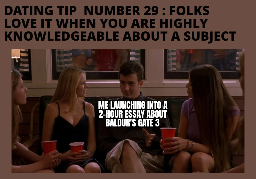 A still from a TV show shows a young man sitting on a couch surrounded by three women, all holding red plastic cups. He is…