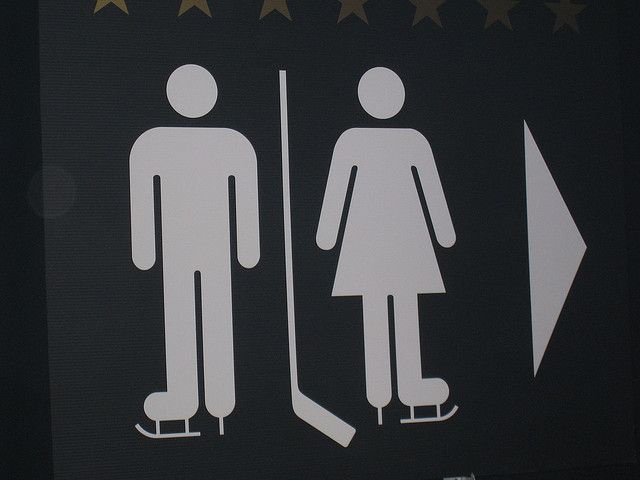 A Quirky Canadian Bathroom Sign