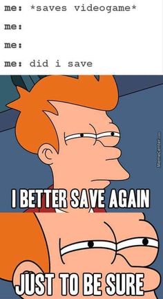 The image shows the animated character Fry from Futurama with a worried, anxious expression. He is looking slightly to the…