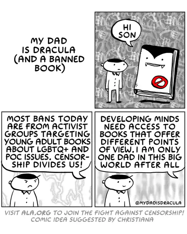 My Dad is Dracula and a Banned Book: A Unique Tale