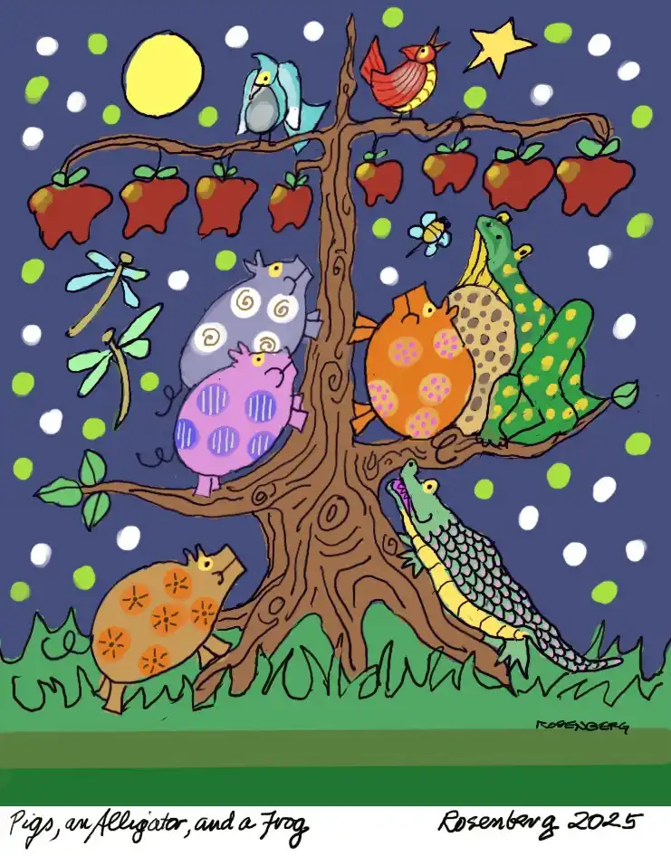 Pigs Taking to the Trees for Apples: A Surprising Sight