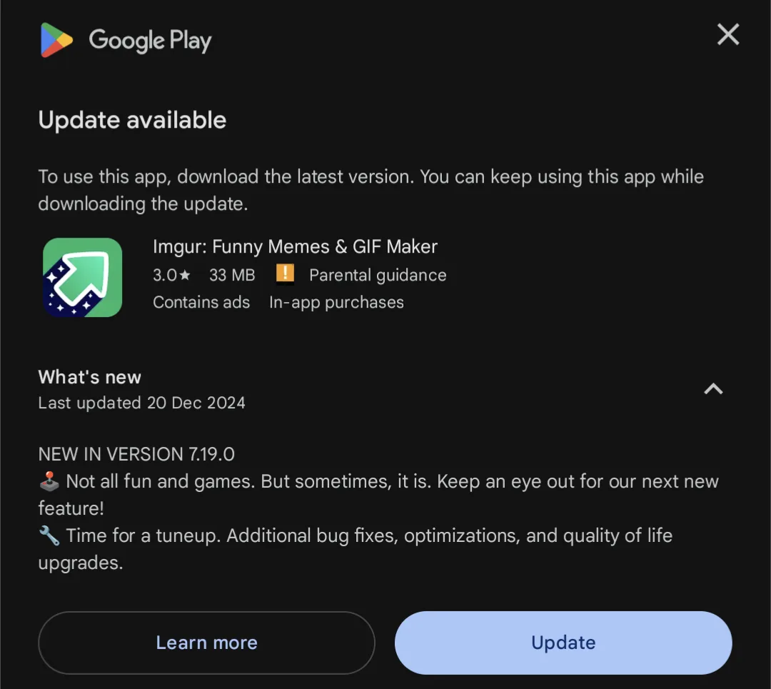 The Dreaded Forced Update Strikes Again