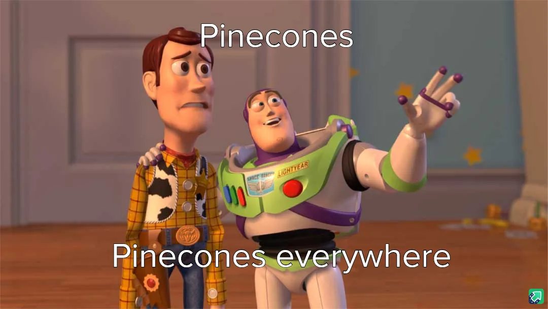 Two animated characters, Woody in a cowboy outfit and Buzz Lightyear in his space ranger suit, stand indoors. Woody looks…
