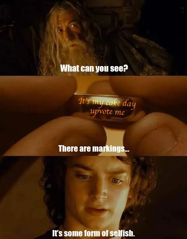 The meme is a three-panel image from 'The Lord of the Rings' featuring Gandalf asking 'What can you see?', followed by a…