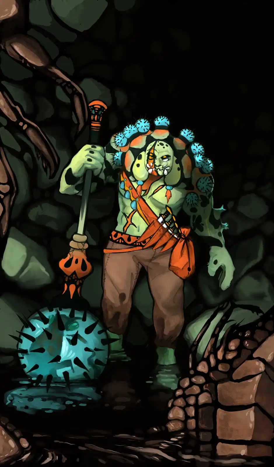 Illustration Concept: The Caterpillar Warrior
