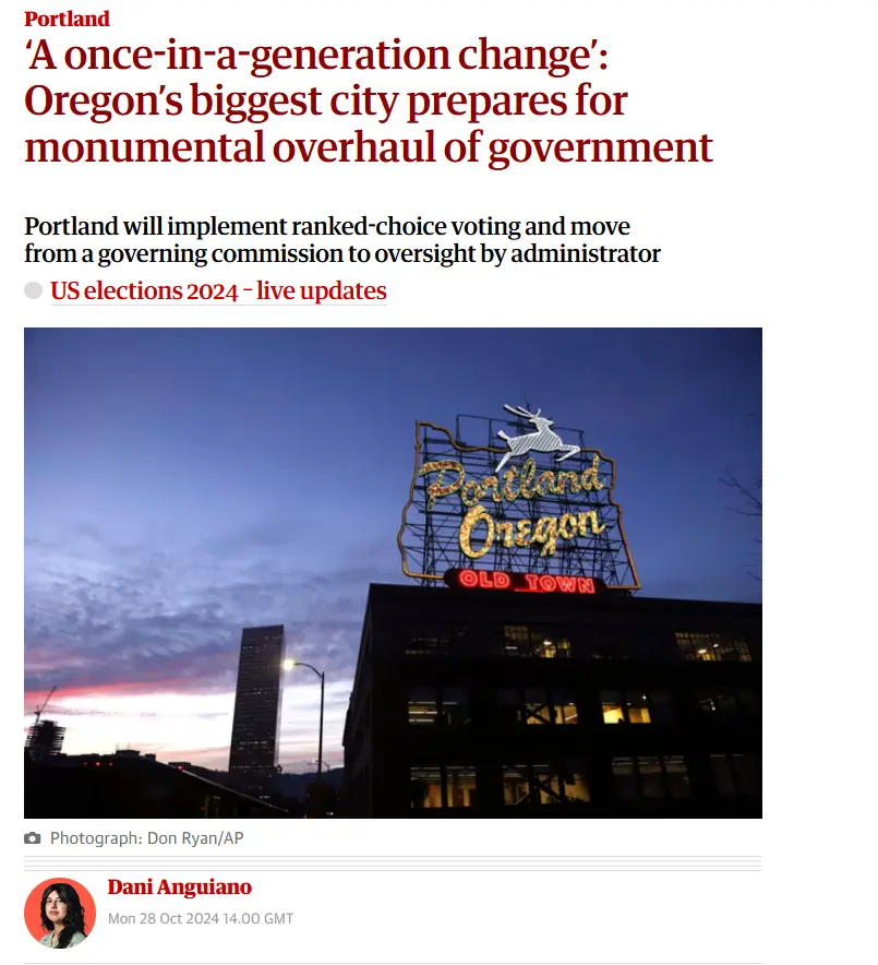Portland's Ranked Choice Voting: 100 Candidates, 12 Seats, and 19 Mayoral Aspirants!