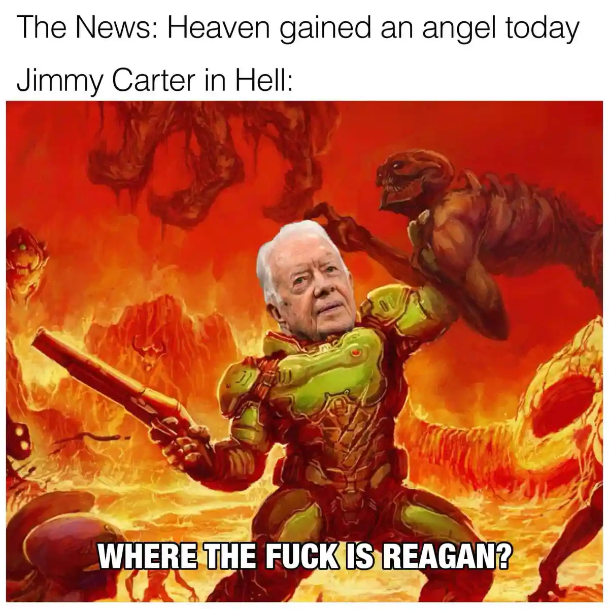 Rip and Tear, Mr. President! Let's get to work!