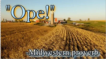 A wide shot of a golden wheat field with a red barn and silo in the distance under a clear sky. Large stylized text at the…