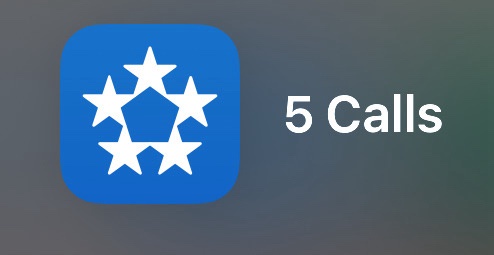 A screenshot of a smartphone app icon, featuring a blue square with rounded corners and a white five-pointed star pattern…