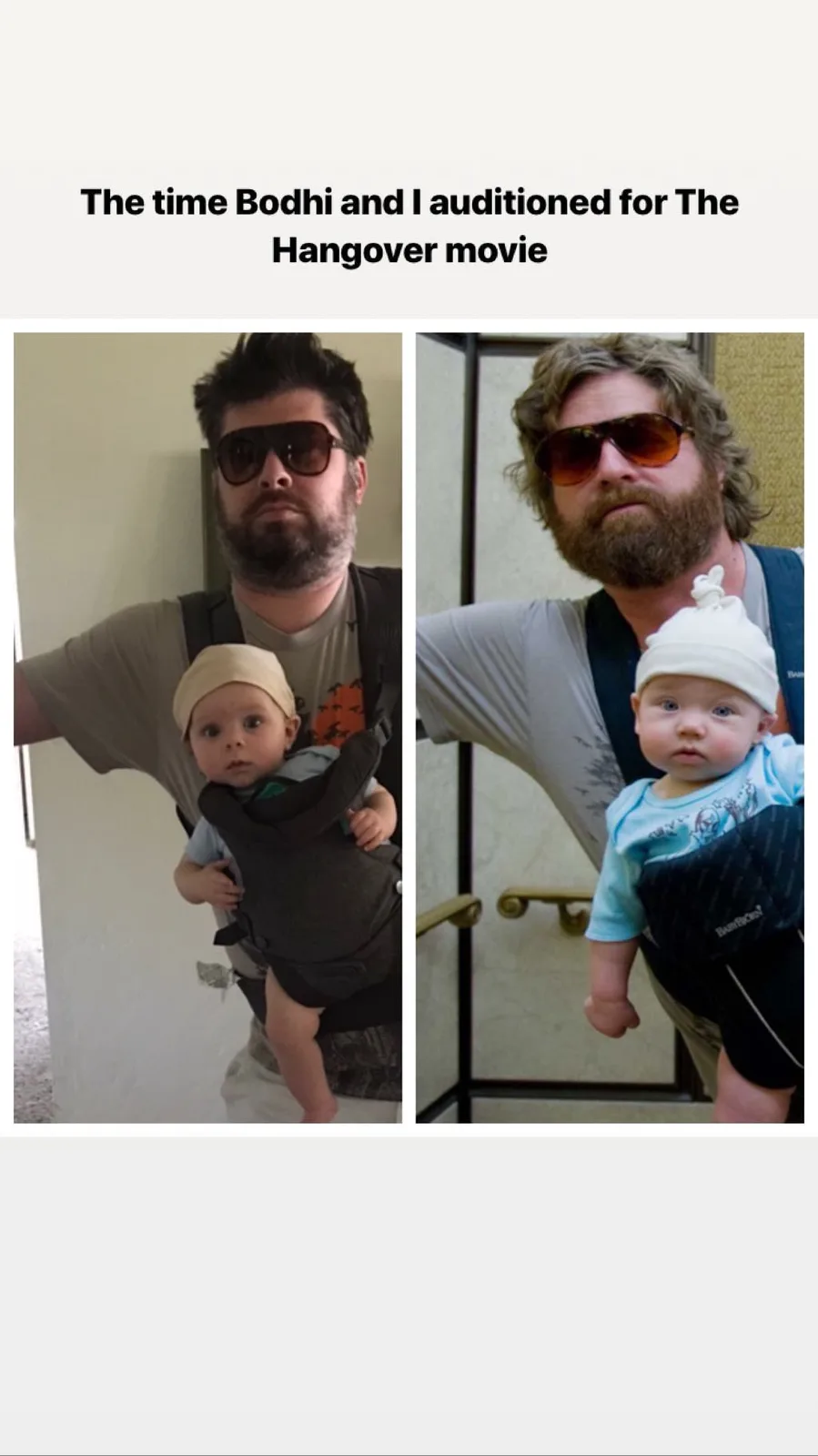 When You've Watched Hangover Too Many Times and Your Firstborn is a Boy...