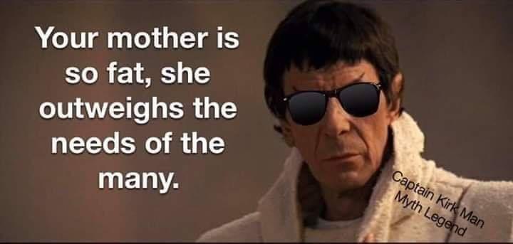 A close-up image of actor Leonard Nimoy as the character Spock from Star Trek, wearing dark sunglasses and a white robe…