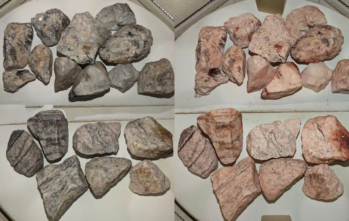 Creating Ceramic Glaze from Gneiss Rocks