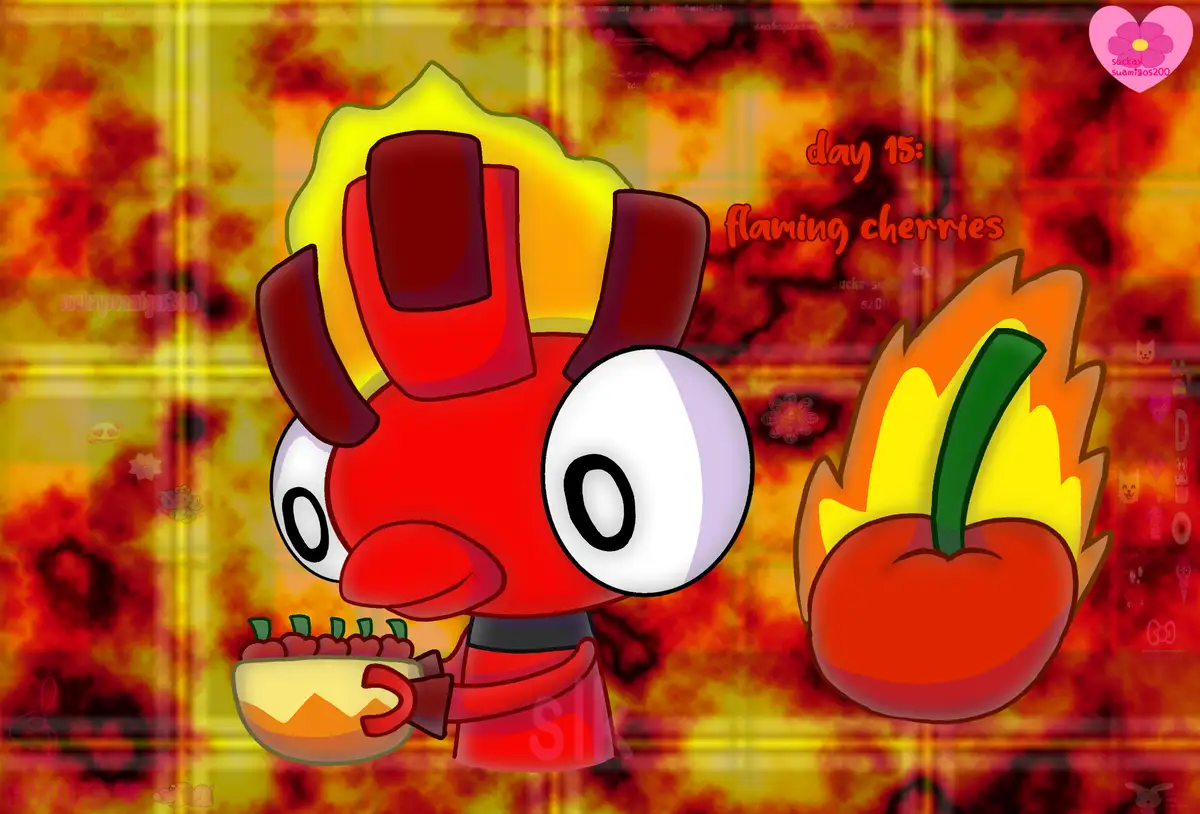 Fruitecember Day 15: Late but fabulous flaming cherries