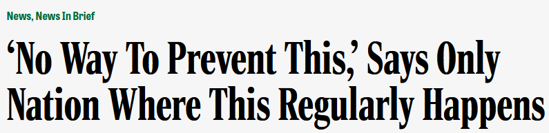 A screenshot of a news headline in bold black text on a light gray background reads: 'No Way To Prevent This,' Says Only…