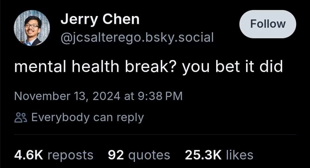 A screenshot of a social media post by user Jerry Chen, showing a dark-themed interface with his profile picture, username…