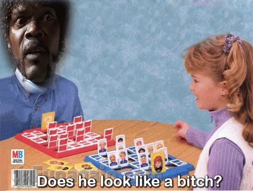 A composite image showing six panels of a man and a young girl playing a board game. The man, with a shocked expression…