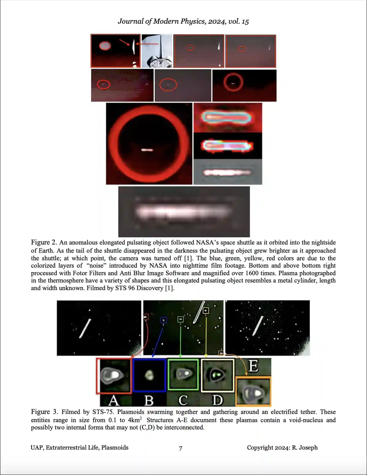 This image is a composite of two figures from a fictional 'Journal of Modern Physics, 2024' paper. Figure 2 displays a…
