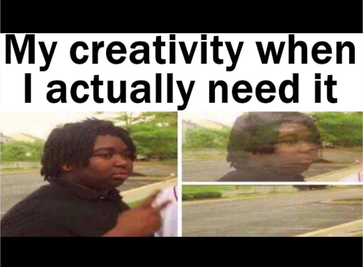 The image shows a split-screen of a young Black man with dreadlocks. On the left, he points accusingly with a serious…