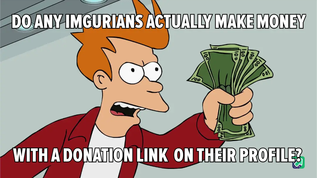 A cartoon character with orange hair and a red jacket holds a fanned-out stack of $100 bills while looking shocked. The text…
