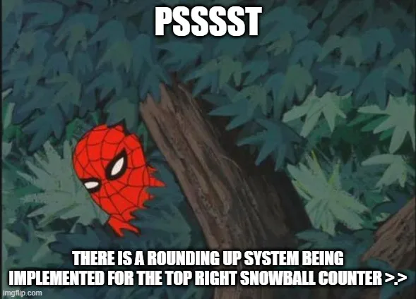 A cartoon Spider-Man peeks from behind a tree in a forest, with the text 'PSSSST' at the top and 'THERE IS A ROUNDING UP…