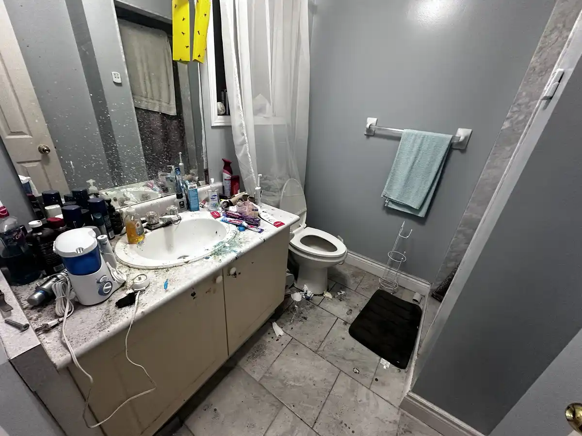 The chaos of sharing a bathroom with roommates